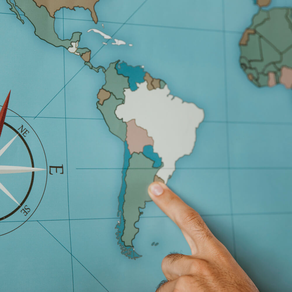 Venezuela en el mapa de Latinoamérica